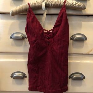 Tank top with adjustable straps